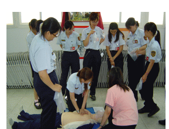 CPR training for staff members